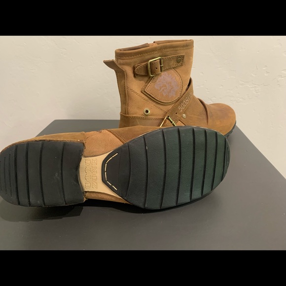 2020 OTTO ZONE Men's Genuine Leather Motorcycle Boots-Spring/Autumn/Beige - Picture 6 of 8